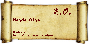 Magda Olga névjegykártya
